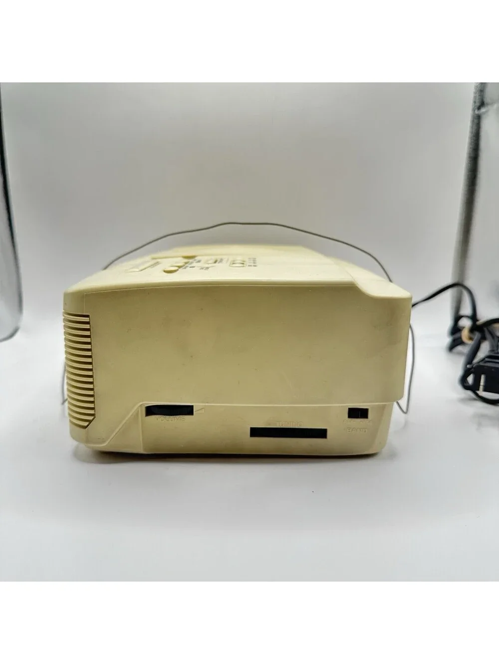 Sony DVD Alarm Clock Radio CD Player Tested Works Cream